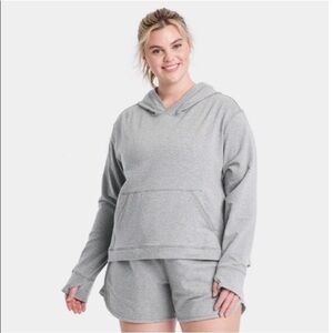 All in Motion Women's Plus Size Fleece
Pullover Hoodie Charcoal Heather 4X NWT